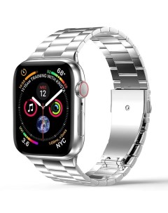 Ремешок для Apple Watch 44mm 42mm металл серебро Nobrand