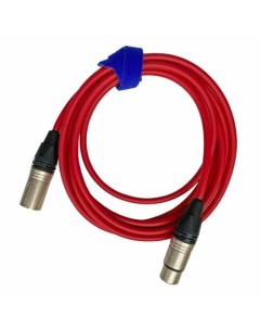 Кабель аудио 1xXLR 1xXLR XLR3F XLR3M red 1 0m Gs-pro