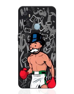 Чехол для смартфона Oppo A53 черный силиконовый Monopoly Boxing Musthavecase