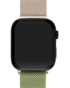 Ремешок для Apple Watch Series SE 44 mm металлический Зелёно золотой Mutural