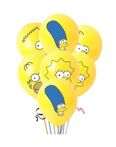 Набор воздушных шаров Симпсоны 10 шт Fantasy earth