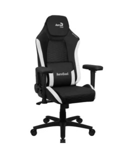 Компьютерное игровое кресло CROWN Leatherette Black White Aerocool