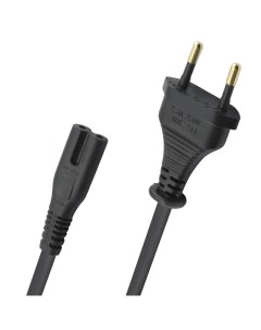 Кабель силовой Schuko IEC C7 17048 Performance Powercord C7 Black 5 0m Oehlbach