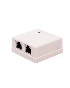 Компьютерная розетка настенная FL NA SOCKET5E 4 5E кат 2 х RJ 45 8p8c экранирован Filum