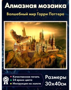 Алмазная мозаика Букля замок Хогвартс Гарри Поттер Fantasy earth