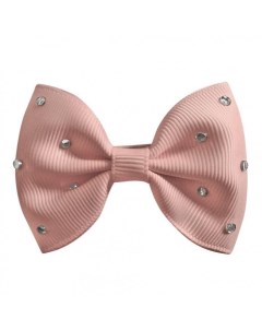 Заколка зажим Bowtie Bow со стразами большая Glam Grosgrain Milledeux