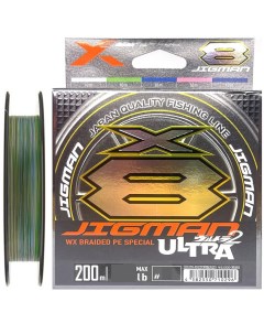 Шнур X Braid JIGMAN ULTRA X8 GP D 200m 1 5 0 205mm 30Lb 13 6kg Ygk