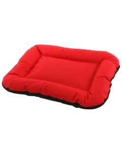 Лежак для собак со съемным чехлом красный черный L 70х55х9 см Toto