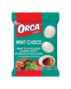 Конфеты карамельные со вкусом мяты и шоколадной начинкой 140 г Orca