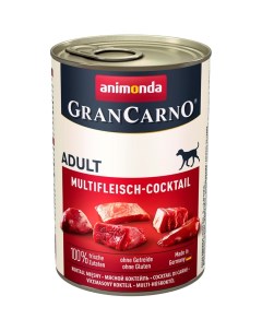 Корм для собак Gran Carno Original Adult мясной коктейль банка 400г Animonda