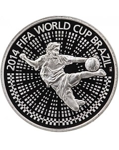 Монета 1 рубль Чемпионат мира по футболу 2014 года Бразилия Беларусь 2013 PF Mon loisir
