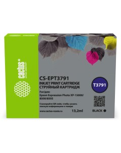 Картридж струйный CS EPT3791 378XL C13T37914020 черный совместимый 13 2 мл для Epson Photo XP 8500 X Cactus