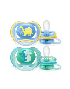 Пустышка силиконовая с футляром SCF349 10 ultra air 2 шт Philips avent