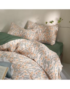 Постельное белье двуспальное PREMIUM жатка лён Sedum Good sleep