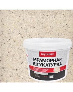 Штукатурка мраморная Magnolia White K 15 кг Bayramix