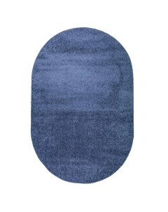 Ковер Фьюжн овальный Синий 1 2 х 2 м мягкий пушистый на пол для комнаты 44107_46122 Belka