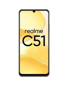 Смартфон C51 4 ГБ 128 ГБ черный Realme