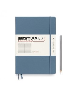 Блокнот Leuchtturm1917 в линейку 109 листов В5 синий камень