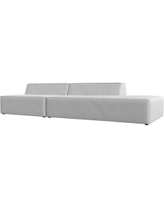 Прямой модульный диван Монс Модерн правый Экокожа Белый 119495 Лига диванов