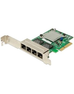 Сетевая карта AOC SGP I4 Intel i350 LP PCI E2 1 4xRJ 45 1Gb s Supermicro