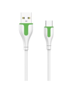 Кабель USB Type C LDNIO LS571 белый зелёный 1м LS571 белый зелёный 1м Ldnio