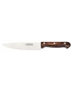 Нож кухонный Polywood шеф 200мм заточка прямая стальной серебристый Tramontina