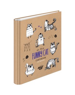 Тетрадь на кольцах 7БЦ Рисунки Funny cats А5 120 л глянцевая ламинация Artspace