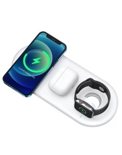 Беспроводное зарядное устройство JR A27 3in1 для смартфона Watch AirPods 20W белый Joyroom