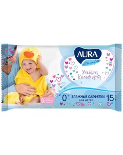 Влажные салфетки артикул 270360 15шт х 20 упак Aura