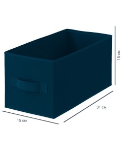 Короб KUB 15x15x31 см 6 9 л полипропилен цвет синий Spaceo