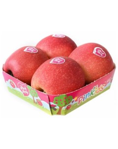 Яблоки 4 шт подложка Pink lady