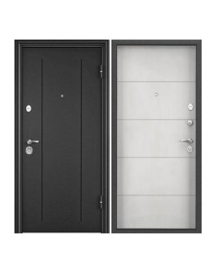 Дверь входная Torex для квартиры металлическая Flat L 950х2050 правый серый Torex стальные двери