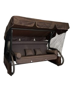 Качели садовые Камила 1 коричневые 400 кг 170 x 250 x 148 см Greengard