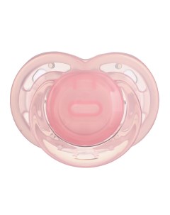 Соска пустышка ортодотническая с колпачком 12 мес розовый Mum&baby