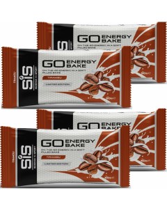 Батончик Go Energy Bake углеводный энергетический с начинкой Тирамису 4 шт по 50 г Sis