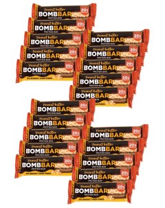 Протеиновый батончик Peanut Butter Protein Bar 20 шт по 70 г Bombbar