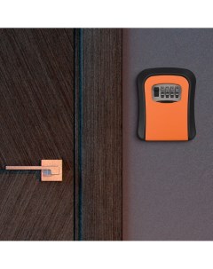 Сейф ключница кодовая тундра металл пластик цвет оранжевый Tundra
