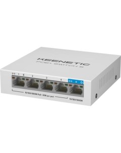 Коммутатор KN 4610 L2 5x1Гбит с 4PoE 60W неуправляемый Keenetic