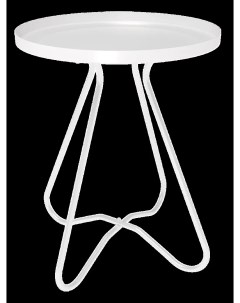 Столик кофейный Sheffilton круг 45x40 см цвет белый Nobrand
