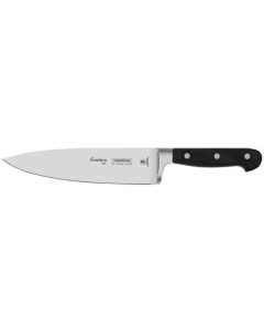 Нож кухонный Century шеф 200мм заточка прямая стальной серебристый Tramontina