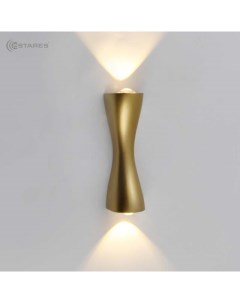 Архитектурный светодиодный светильник SAVIO 6W 2L WW 160x60x50 GOLD 220 IP54 Estares