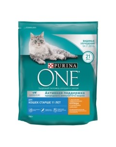 Корм сух курица цельные злаки д кошек ст 11 лет 750г Purina one