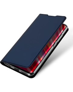 Чехол книжка для Xiaomi Redmi Note 8 Pro DU DU боковой синий X-case