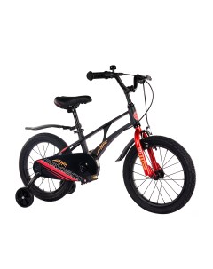Детский велосипед Air 16 Стандарт Плюс 2024 черный матовый Maxiscoo