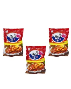 Китайская капуста Кимчи WANLU 3 упаковки по 500 г Nobrand