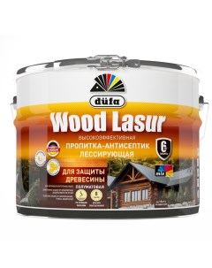 Пропитка антисептик лессирующая для защиты древесины Wood Lazur палисандр 9 л Dufa