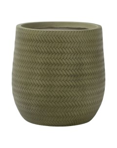 Горшок для цветов Плетение 44 см блеклый зеленый L&t pottery