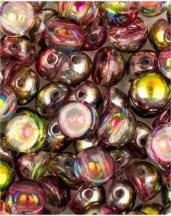 Бусины с двумя отверстиями Cabochon bead 6 мм Crystal Magic Apple 20 шт Czech beads