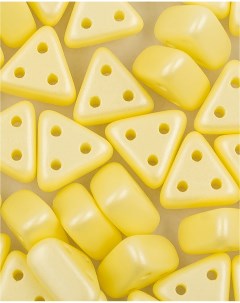 Бусины Emma beads размер 6 5х3 мм Alabaster Pastel Yellow 10 гр Czech beads