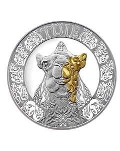 Монета 200 тенге Верблюд Культовые животные тотемы кочевников Казахстан 2023 PL Mon loisir